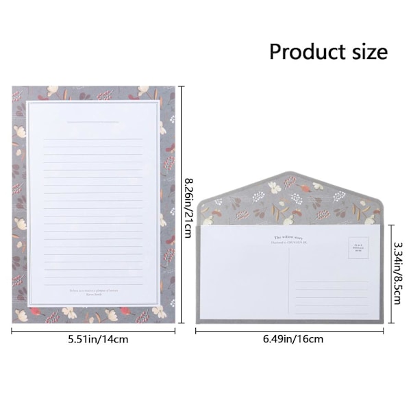 Brevpapper & kuvert 48st + 24st