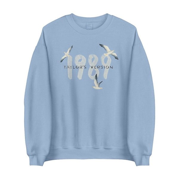 Dam Taylor Swift 1989 Konsert Sweatshirt Långärmad Casual Lös Baggy Crewneck Pullover Blus Toppar för Swiftie Fans Gåvor S