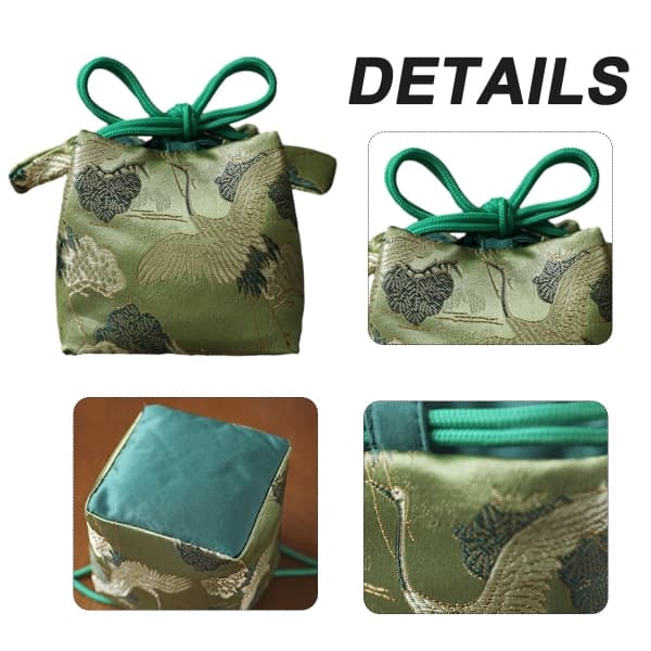 CDQ Tekande Tekopp Förvaringspåse Påse Bärbar Travel Tea Cup Package