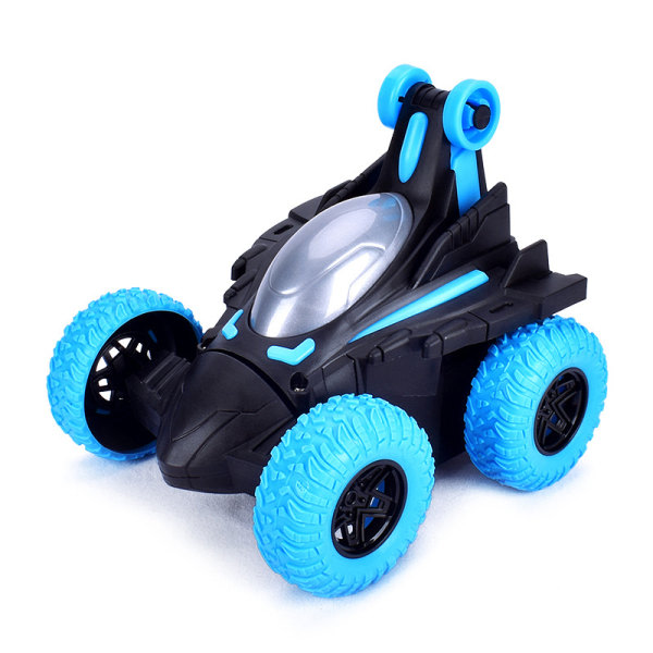 CDQ Ljus och musik 360-graders stuntdumper för barns elbilsleksak Blue