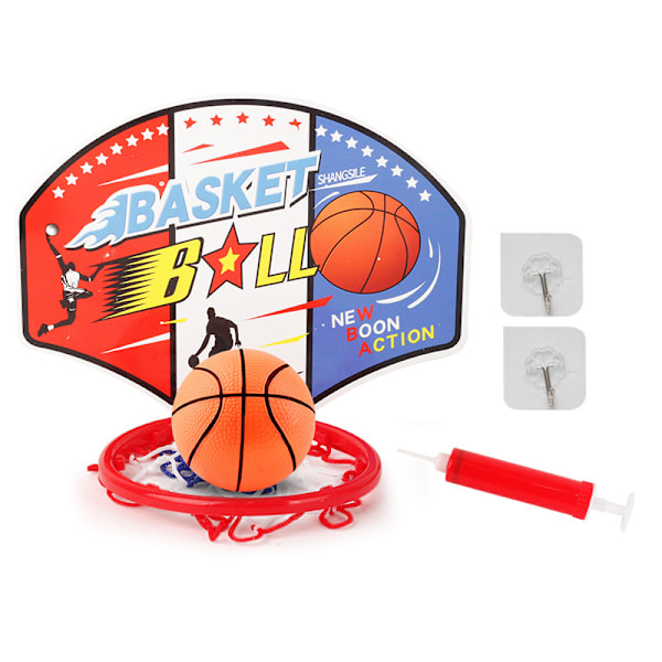 Justerbar bärbar basketkorg för barn med nät och boll, justerbart sportspel för inomhus- och utomhusbruk