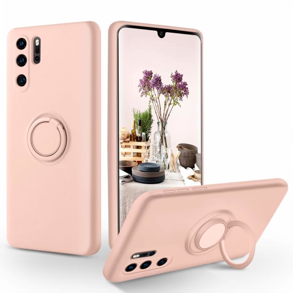 CDQ Huawei P30 Pro Case Silikon Soft Gel Rubber Cover-Rosa