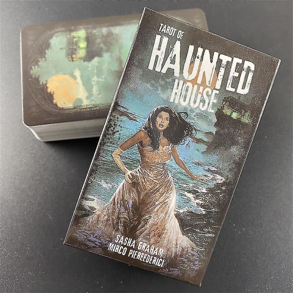 Nytt Tarot Of The Haunted House Oracle-kort for veiledning Spådommer Skjebne Tarotdekk Brettspill for voksne 78st Tt135 zdq