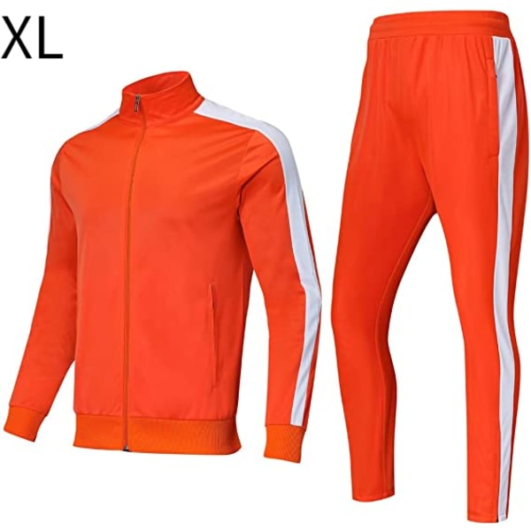Sportkläder til mænd Sport Gym Træning Bär Sportkläder Sæt med Full Zip Men XL zdq