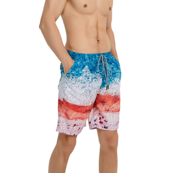Roliga badbyxor för män Quick Dry Beachwear Sport Löpning Swim Board Shorts-DK030 zdq