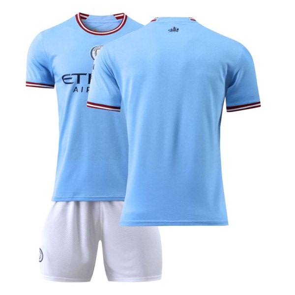 Manchester City drakt 22-23 fotballdrakt Voksen drakt Unummerert Ingen nummer 3XL Nr 10+strumpor 3XL