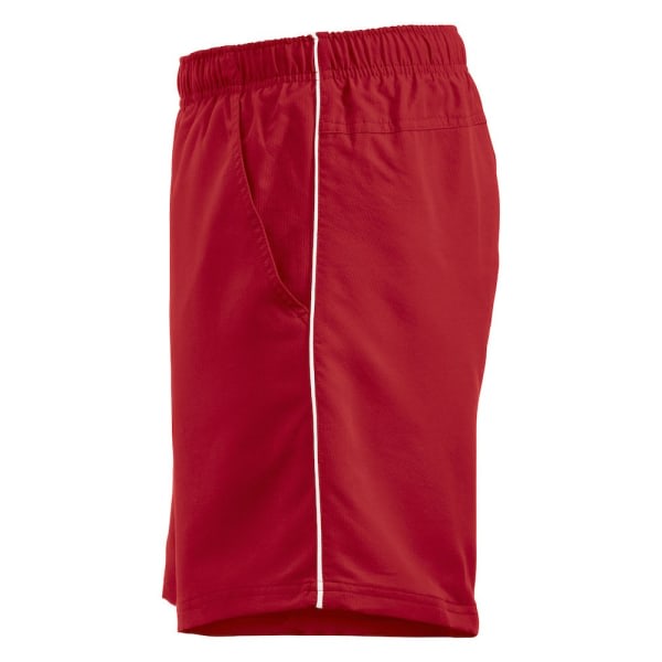 Clique Unisex Adult Hollis Shorts M Rød/Hvid Red/White M zdq