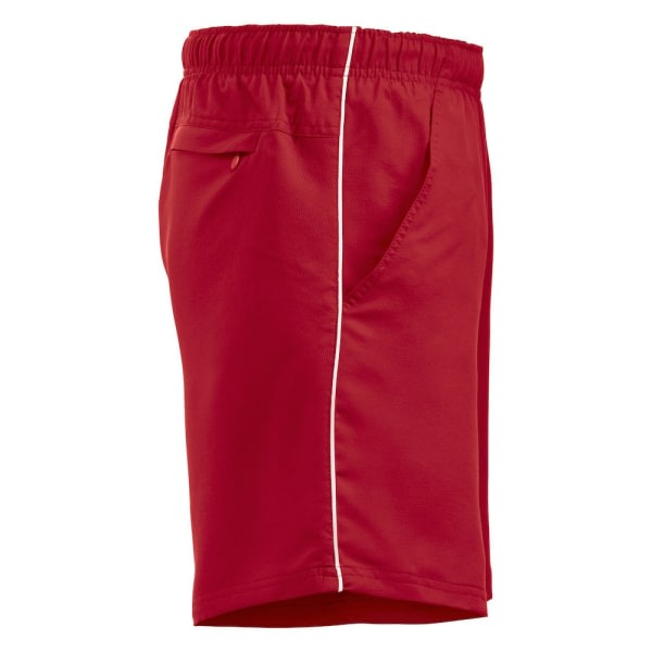 Clique Unisex Adult Hollis Shorts M Rød/Hvid Red/White M zdq