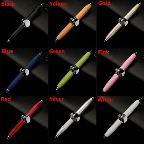 Fidget Spinner Pen Spinning Pen SVART sort