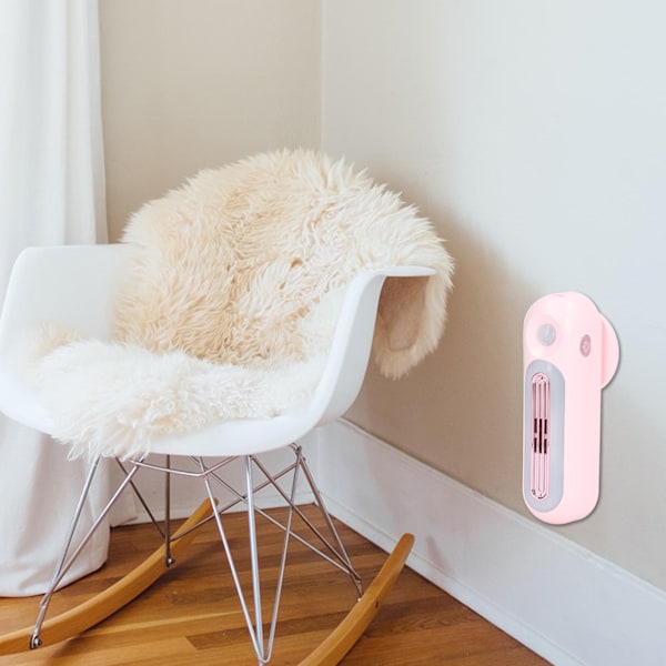 Kylskåpsdeodoriserande smart sensor 5V 120mA varmt nattljus USB-uppladdningsbar garderob elektrisk deodoriserare Pink