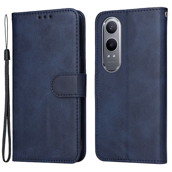SKALO OnePlus Nord CE4 Lite 5G PU Läder Plånboksfodral blue_tfrf blue