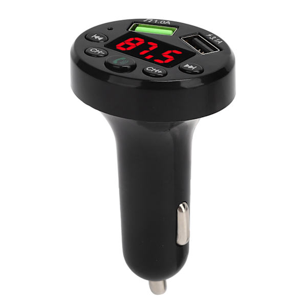 E6 Bil Bluetooth 5.0 MP3-spiller Modulator Dobbel USB Hurtiglading FM-adapter Sender_tfrf