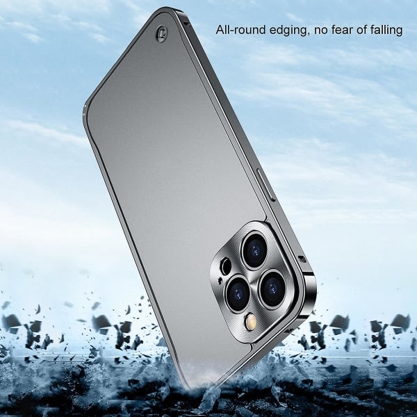 Metallram Frostat PC- case Iphone 12 Pro Goldiin ei mitään