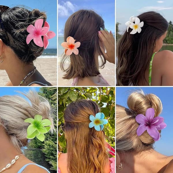 Hårklemmer - For middels tykt hår - Damer og jenter - Tilbehør - Blomsterhårklemmer