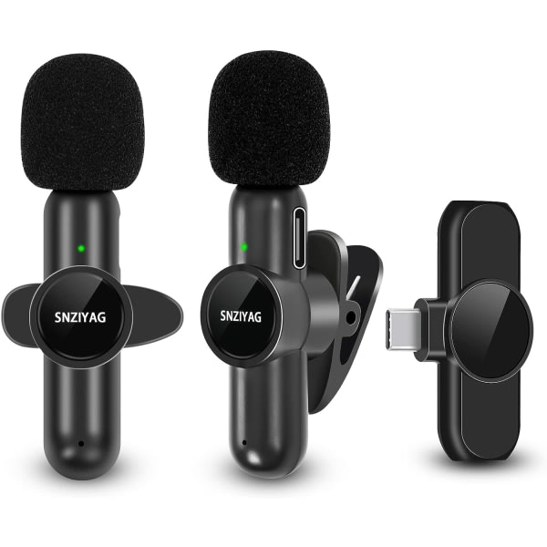 Trådlös Lavalier-mikrofon för Android-telefon, Plug-Play CDQ