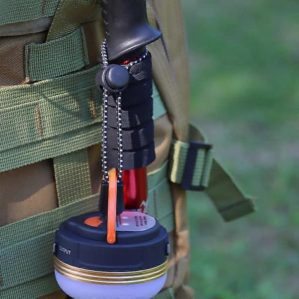 4 stk. Sikker Taske Vandrestav Bungee Rebholder (Sort, 20cm)_tfrf