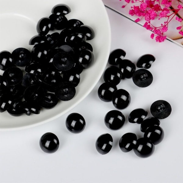 50 st Svarta Säkerhetsögon för Dockor Tillbehör 11,5 MM 11,5 mm 11.5mm