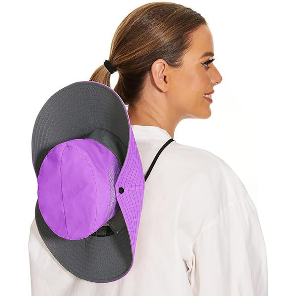 Solhatt herr dam UV-skydd 1 sommarmössa fiskehatt fiskehatt boonie fiskehatt purple