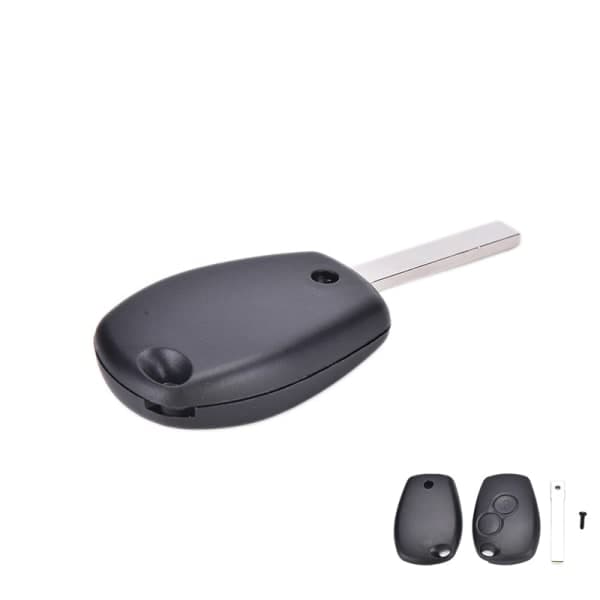 2-knapps Fob Shell Case Blad for Renault Modus Clio