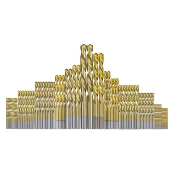 99 st HSS Borr Set Titaniumbelagd Höghastighetsstål Snabbväxling 99pcs Drill Bits 99pcs Drill Bits