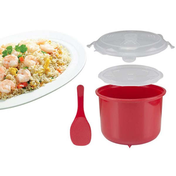 Riisinkeitin mikroaaltouuniin Red Röd