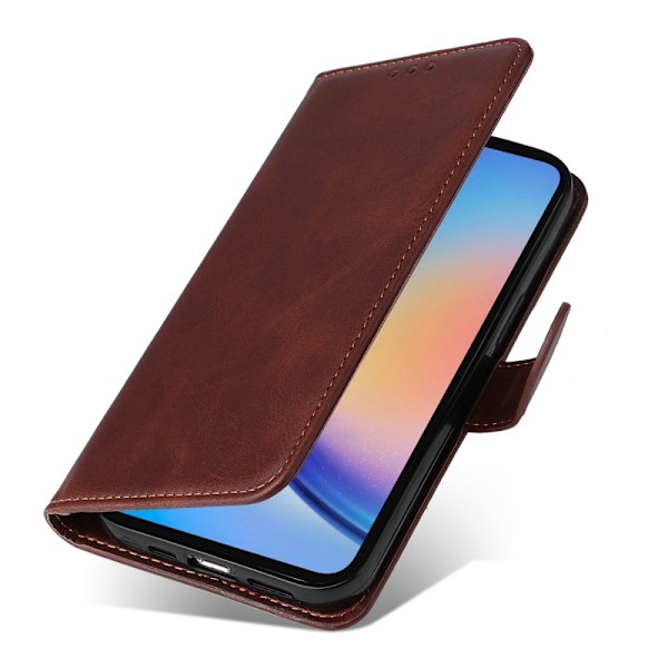 SKALO Samsung A35 5G PU-Læder Pung Etui - Flere farver Brown Brun