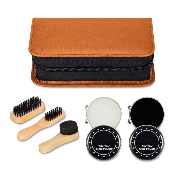 Skosets med elegant PU-etui, 7 dele