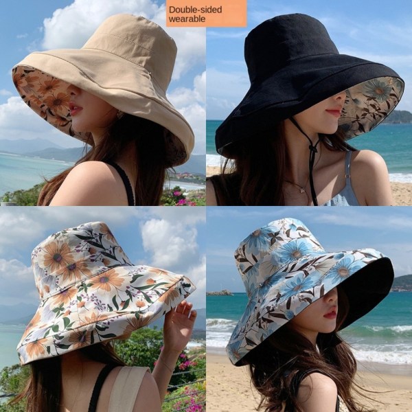 Kvinde Solhat Bucket Hat Sort Black
