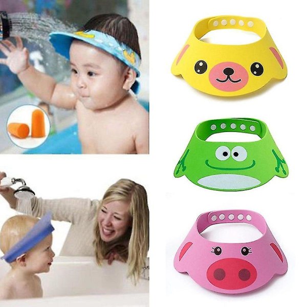Justerbar Baby Shower Hat Toddler Barn Schampo Bath