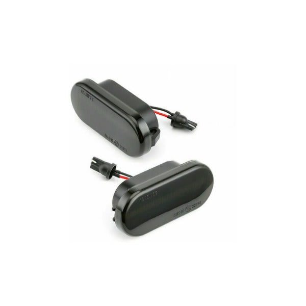Dynamiske LED-sideblinklys, sorte røg blinklys udskiftning til FORD/SEAT/SKODA/VW/LUXFACTORY - Sort
