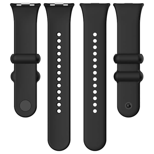Silikone armbånd til Xiaomi Band 8 Pro, Sort Sort Svart