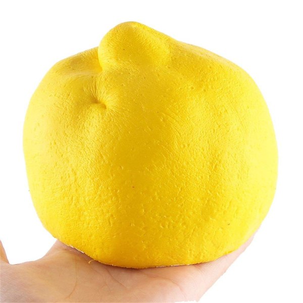 Squishy halv fersk citron långsamt resning Nyckelringar Stre