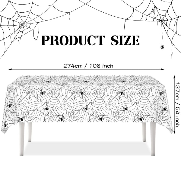 CDQ Halloween bordsdug Spider Web cover Halloween