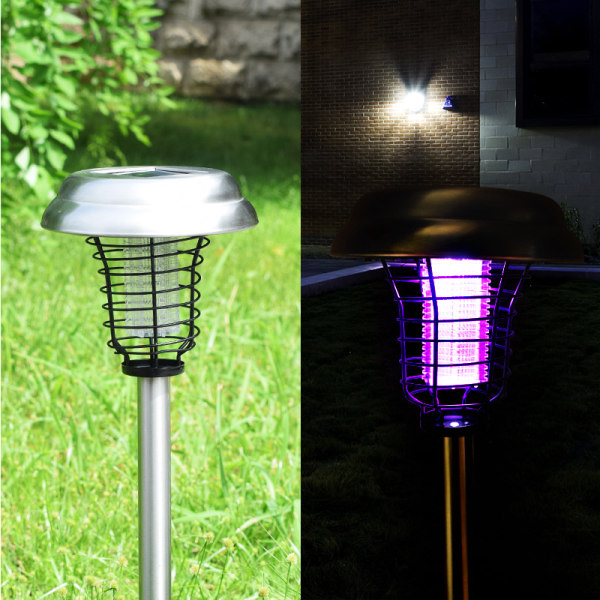 CDQ 2-Pack Solar Insect Killer LED Mosquito Killer Lights for