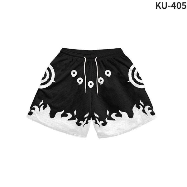 Naruto Akatsuki Herrshorts Sommar Casual Anime Strandshorts naruto 8 M zdq
