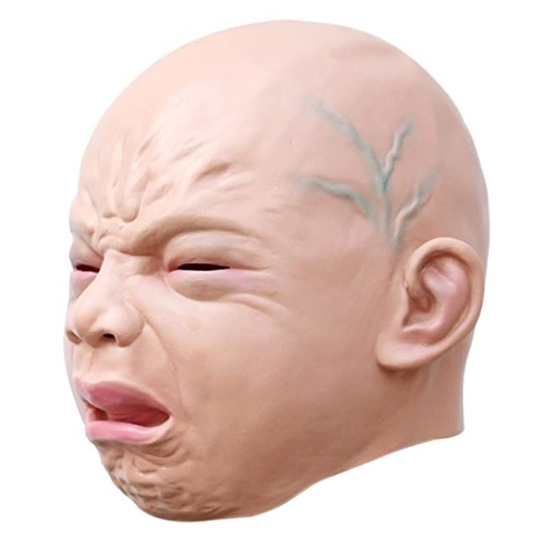 Latex Cry Baby Latex Maske Halloween Kostume Cosplay Rekvisit til Maskerade zdq