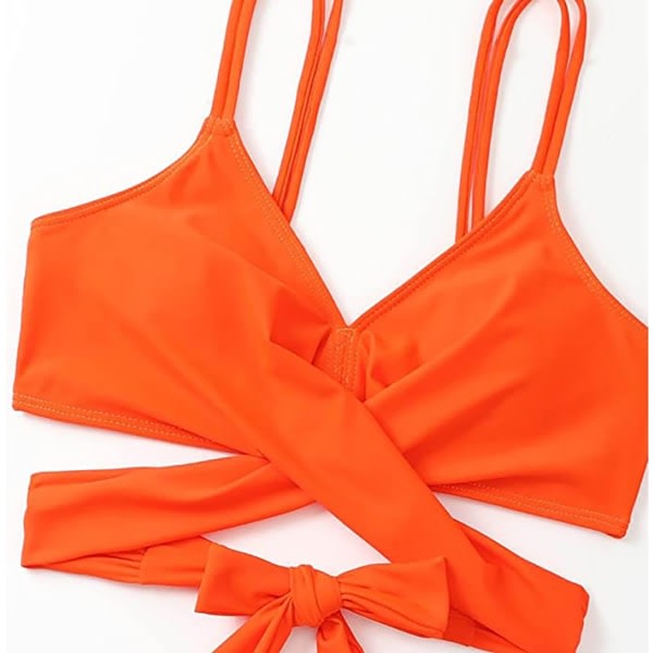CDQ Kvinnors bikiniset push up sett L OrangeCDQ