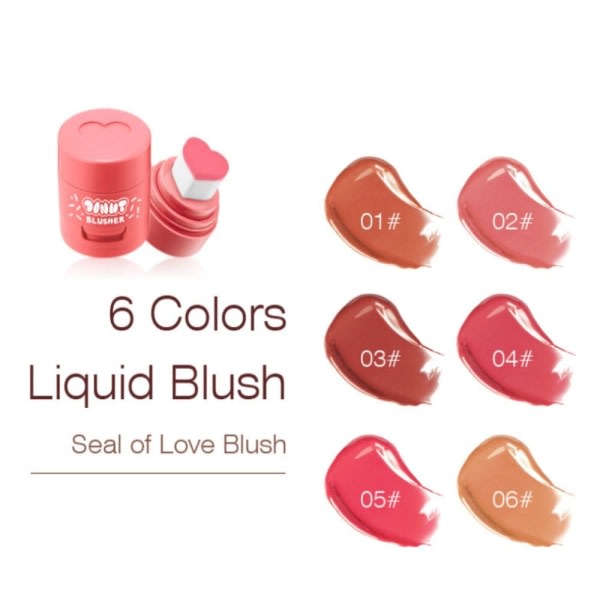 Stämpel Liquid Blush hjärtformad applikator 02 02 02