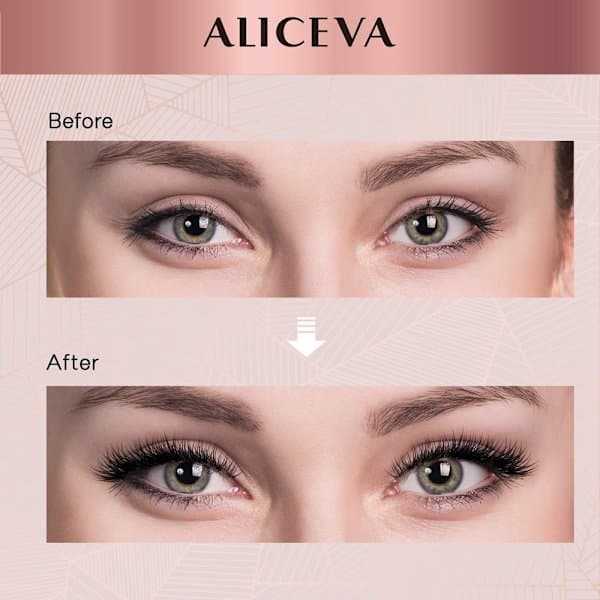 10 par magnetiske øjenvipper Eyeliner Liquid & Pincet Sæt