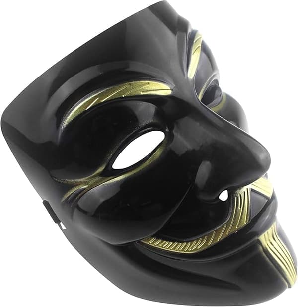 Hacker Mask V för Vendetta Mask Barn Kvinnor Män Kostym Cosplay-tfrf