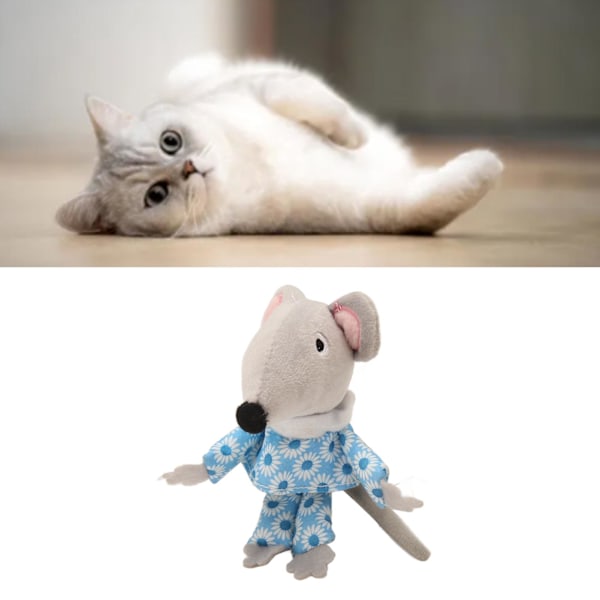 Catnip Leksak för Katter, Interaktiv Tugg Leksak för Husdjur, Bittålig, Minskar Uttråkning, Tugg Leksak för Katter Blue
