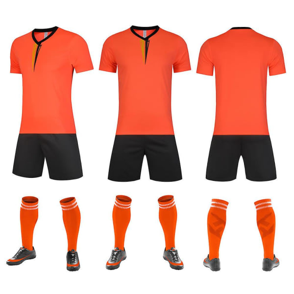 Snabbtorkande fotbollströja Sport Team Träningsdräkt Lawn Suit Orange S zdq