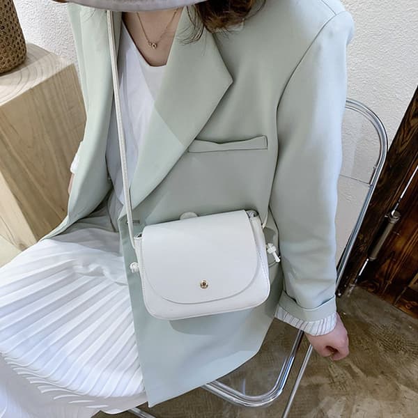 Kvinder Simple Ensfarvede Crossbody-tasker gul yellow