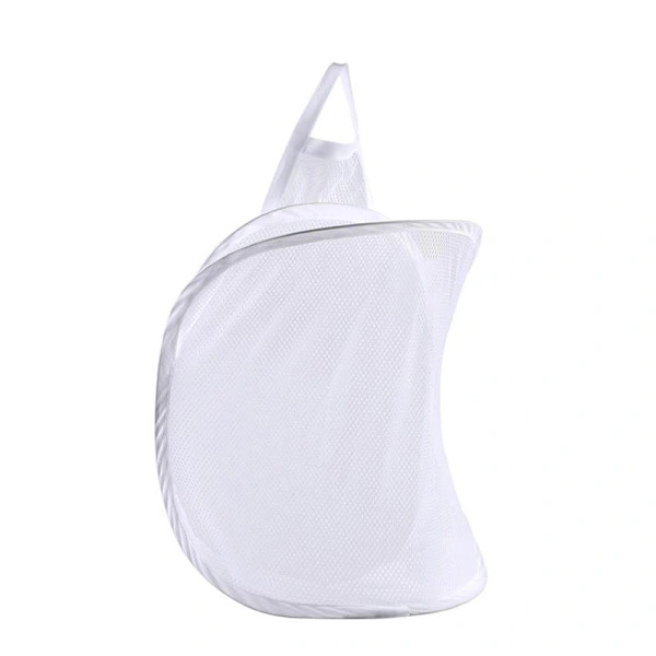Hanging Laundry Hamper, Foldable, Wall Mounted, Mesh Bathroom Laundry Basket, Visible, Large Open Top, Easy Access for Room, Grey Gray