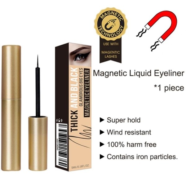 1 Flaska Eyes Magnetic Liquid Eyeliner För Magneter Ögonfransar
