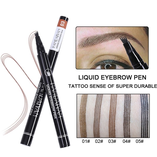 Ögonbrynspenna - Eye Brown Makeup, Ögonbrynspenna med en Micro-Fork T