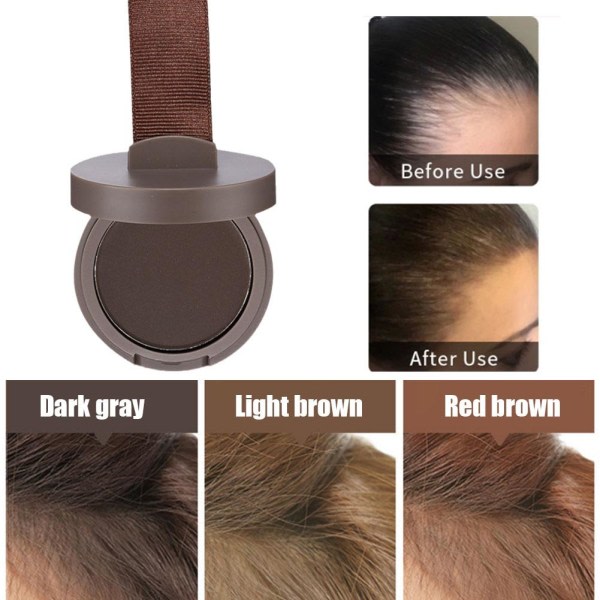 Fluffigt tunt pulver Pang Line Shadow Makeup Hair Concealer Root C 02lysebrun 4g