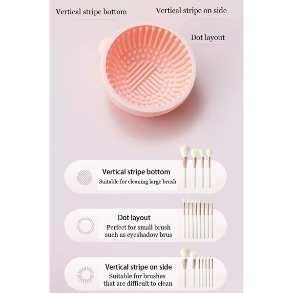 Børsterensingsdyna, silikon sminkebørsterensker