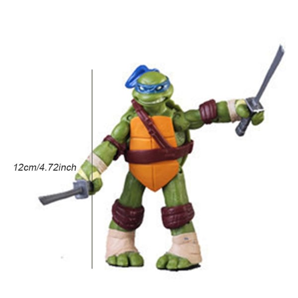 4-delt Teenage Mutant Ninja Turtles Actionfigur sæt