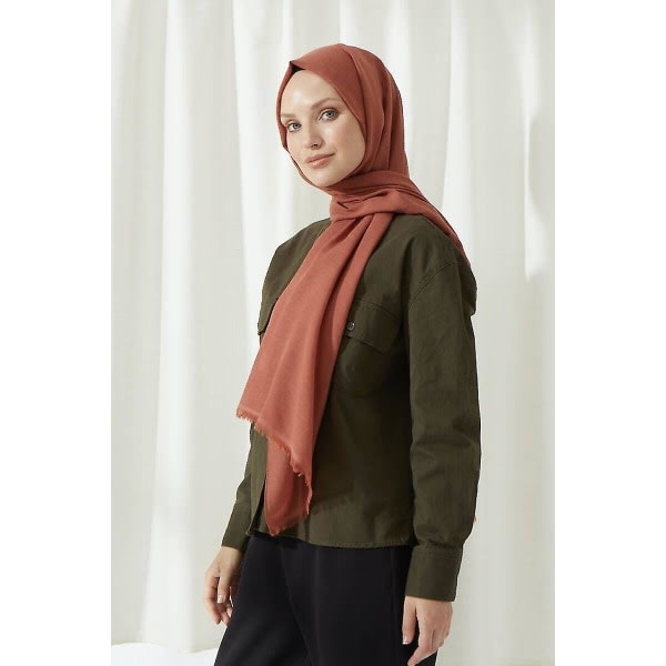 Miray Bamboo Bomullssjal Kanel Brown ei mitään